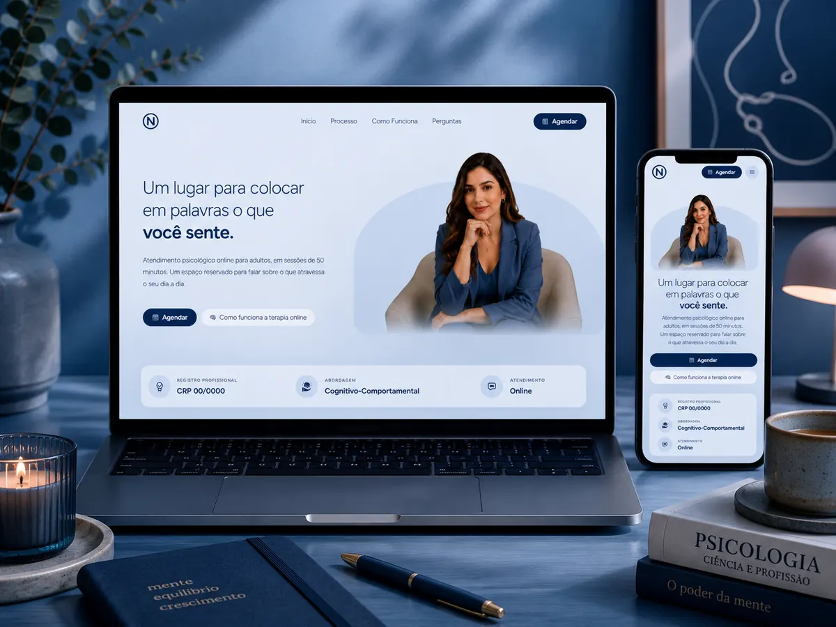 Nathalia — Landing page para Psicologia clínica online