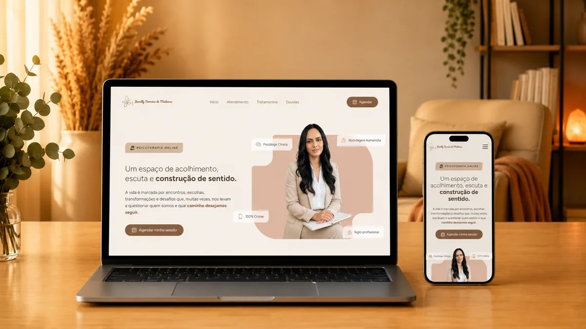 Jamilly Ferreira — Landing page para Psicologia clínica